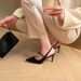 Women S Temperament Black Slim Heel Pointed Sexy Big Size Small Fragrant Wind Autumn And Winter Single Shoes_vogvips.com