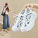Hollow Daddy Shoes Female Student Sports Running Casual Shoes Breathable_vogvips.com