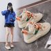 Korean Version High Top White Autumn New Student Casual For Women Thick Soled Bread Shoes K8638_vogvips.com