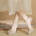 Crystal Bridal Heels - Pointed Toe Rhinestone Pumps With Bow Detail (8cm Stiletto) | Elegant Wedding Shoes For Bride, Prom & Evening Party_vogvips.com