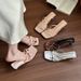 Stunning Small Heel Shoe 2025 New Cro Strap Open Slipper For Women Summer Outdoor Fairy Square Toe Fahion High_vogvips.com