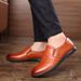 Suitable For All Seasons Autumn Winter Leather For Young Men New Hidden Height Increase Fashion Casual Business Slip-On Lazy Shoes_vogvips.com