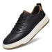 Little White Shoes Men's Two-layer Cowhide Men's Board Shoes Casual Shoes Men's Breathable Lace-up Low-top_vogvips.com