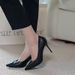 High In Autumn Winter 2025, New Pointed And Thin Heeled Shoes, Korean Style Fashion, Versatile, Light Mouth Nude Single_vogvips.com