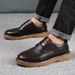 Men's Casual Leather Brogue Summer New Business Trend Work Versatile Trendy Shoes British Retro Sneakers_vogvips.com