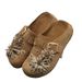 Style Retro Fireworks Slip-On Women's Sandals Thick Soled Casual Height Increasing Inspired Holiday Slippers_vogvips.com