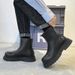 European Warm Series Autumn Men, Breathable Soft Sole British Style Chimney Boots, High Top Black Trendy Mid-Top Workwear Martin_vogvips.com