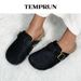 Women's Casual Closed Toe Flip-flops Summer Outdoor Slippers Couple's Flannel Sandals Comfortable Non-slip Wear-resistant Slides_vogvips.com