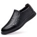 Euro Step Casual 2025 Autumn New Versatile Middle-aged And Elderly Dad Shoes Men's High-end Genuine Leather Loafers_vogvips.com