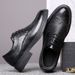 New Summer Business Leather Formal Fashion British Style Cowhide Hollow Wedding Breathable Hole Men's Shoes_vogvips.com