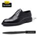 Hollow Out Leather Brogue Shoes Men 8cm Elevator Wedding Dress Shoes_vogvips.com