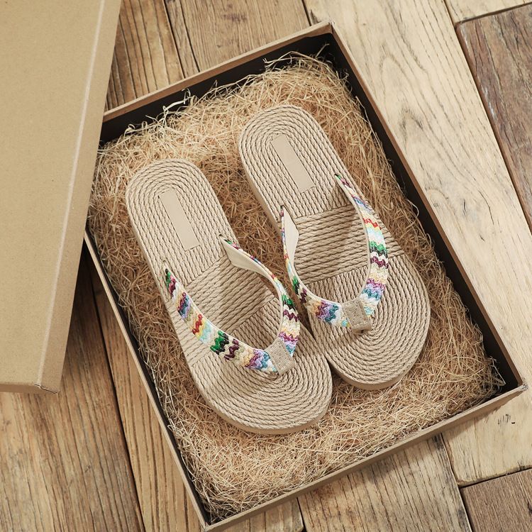 2026 Fashion Flip Flops Beach Platform Slippers Casual Outside Wedges Sandals Summer Women Shoes_vogvips.com