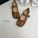 Retro Mary Jane For Women 2024 Spring/Summer New Sole Soft Surface Single Strap Fairy Shoes Gentle Flats_vogvips.com