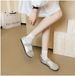 Leather Mary Jane For Women 2025 Spring Autumn New Flat Soft Sole Velcro Comfortable Fashion Versatile Casual Shoes_vogvips.com