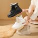 Women's Shoes Plush High Top Windproof Boots Women Winter New Student Ins Version Warm Casual Thick Soled Cotton Shoes P6011_vogvips.com