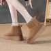 Wool Petite Snow Boots For Women With 9cm Hidden Heel, Sheepskin Thick Sole High Heels, Small Size Cotton Shoes 31 32 33_vogvips.com