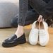 2025 New British Set Foot Sole With Thick Soles, Trendy And Versatile College Style Casual Small White Shoes For Women_vogvips.com
