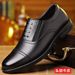 Autumn New Men's Genuine Leather Business Formal Slip-On Non-Slip Soft Sole Three-Joint Shoes_vogvips.com