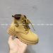 Children's Yellow 2025 Autumn Winter New Boys' British Style Leather Girls' Shoes Short Baby Martin Boots_vogvips.com