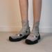 2025 Autumn New Korean Style Niche Ballet Color Block Stretch For Women Thick Sole Casual Slimming Sock Boots_vogvips.com