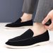 SHLIANG Retro Men Pointed Suede Flats Leather Shoes Casual Penny Loafers Formal Dress Footwear Sapatos Tenis Masculino Y0467_vogvips.com