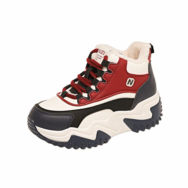 JC8851-1 Fleece Inner Height-increasing Dad Shoes Women's Platform Northeast Snow Cotton Shoes High-top Shoes_vogvips.com