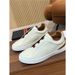 Men's Casual And Fashionable Cross Elastic Sleeve Foot , Johnny's Internet Famous Same Genuine Leather White Board_vogvips.com