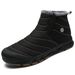 Men's Cotton Shoes With Plush Warm Snow Boots, High Top Couple's Casual And Fashionable Hiking Shoes_vogvips.com