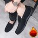 SHLIANG Winter Men Casual Shoes Plush Warm Loafers Suede Brand Male Driving Shoes Light Comfort Slip-on Mens Lazy Shoes X0022_vogvips.com