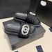 Small C Fragrance Brand Style Flat For Women Cross Strap Quilted Magic Tape Height Increasing One-Word Slippers San_vogvips.com