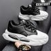 Men's Shoes For Spring And Autumn, Thick Soled, New Versatile Sports And Leisure Running, Height Enhancing Youth Leather Dad Shoes_vogvips.com