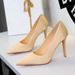 Women's Shoes Banquet High Heels For Women, Pointed Toe, Low Cut, High End Satin Slip On Stiletto Heels, Sexy Single Shoes For Women._vogvips.com