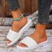 Women's Fashionable Non-Slip Wear-Resistant Linen Woven Flat Flip Flops_vogvips.com