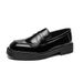 Suitable For All Seasons 2025 New Large Size Square Loafers For Men Patent Leather Glossy Height Increasing British Casual Hairstylist Big Toe_vogvips.com
