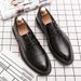 Suitable For All Seasons Leather New Korean Style British Large Size Trendy Business Formal Brogue Casual Nightclub Thick Sole Men's Shoes_vogvips.com