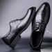 Men's leather leather business dress men's shoes_vogvips.com