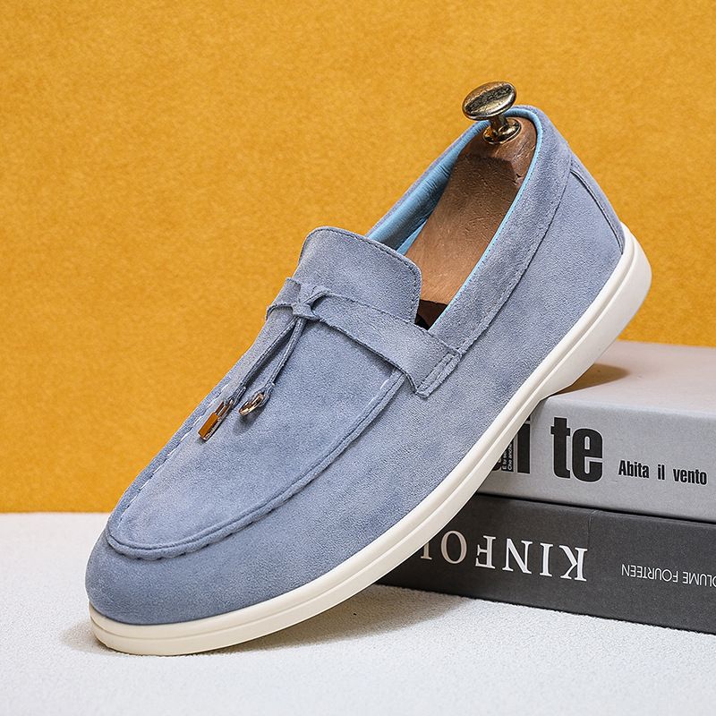 Fashion Versatile Flat-bottomed Men's Casual Shoes, One Pedal, Sleeves, Lazy Shoes, One Free Pinch Music._vogvips.com