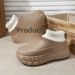 Fleece-Lined Couple Style Outdoor Thick-Soled Height-Increasing Warm Cotton Slippers Non-Slip Waterproof Windproof_vogvips.com