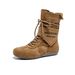 Women Boxing Boots Canvas Martin For Women, Summer New Outdoor Hiking Shoes, Height-Increasing Short Boots, Wasteland Style, Spring And_vogvips.com