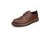 Men's Classic Brogue Leather Shoes - Stylish Pointed Toe Business Casual Shoes With Rubber Sole, Comfortable & Breathable For Daily Wear_vogvips.com