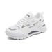 Summer Women's New Breathable Mesh Children's Korean Version Versatile White Thick Soled Sports Casual Dad Shoes_vogvips.com
