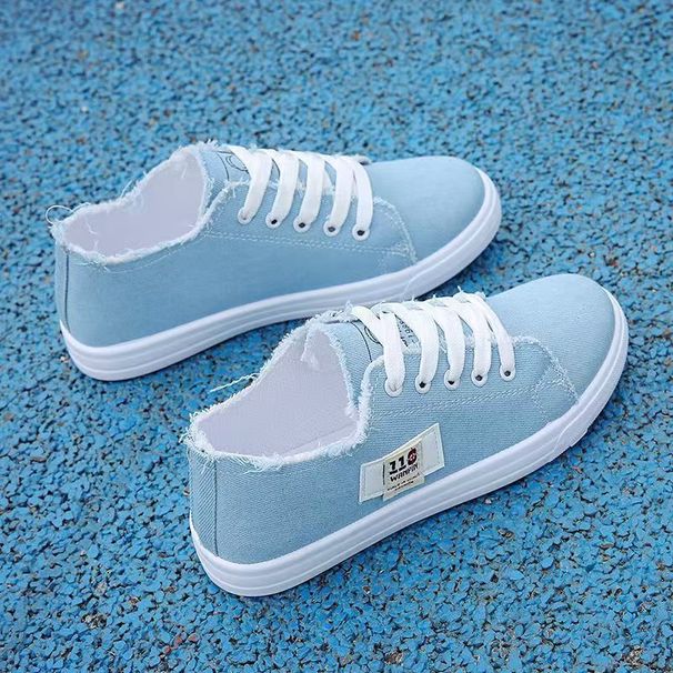Women's White Canvas Slip-On Sneakers Breathable Korean Style Versatile Casual Shoes For Spring_vogvips.com