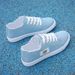 Women's White Canvas Slip-On Sneakers Breathable Korean Style Versatile Casual Shoes For Spring_vogvips.com