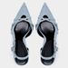 ZA Wome's Shoes Summer New Frech Style White Closed-Toe Stiletto Fashio Poited Toe Cross Strap Sexy Sadals For_vogvips.com