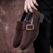 Regal Footwear Suede Shoes For Men, Slip-On Trendy Casual Leather Shoes, Spring New Loafers, Loafers With Beans_vogvips.com