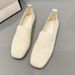 New Summer Women's Shoes, Breathable Fly-knit Single Shoes, Women's Casual Shoes, Soft-soled Comfortable Flat Shoes, Women's Loafers_vogvips.com