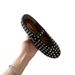 Foreign Trade Channel Goods, Niche Hollow Fishnet Ballet Flats With Top Quality One-Strap Buckle, Full Diamond Mary Jane Shoes For_vogvips.com