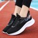 Women's Sneakers New Breathable Casual Lightweight Soft Sole All-Season Running Lace-Up Large Size Single Shoes_vogvips.com