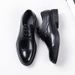 Euro Step 2025 Spring New Men's Brogue Lace-up Pointed Casual Wedding Business Formal Leather Shoes 1233-W_vogvips.com