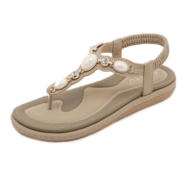 W676-6 New Summer 2025 Comfortable Casual Beach Flat Sandals For Women_vogvips.com